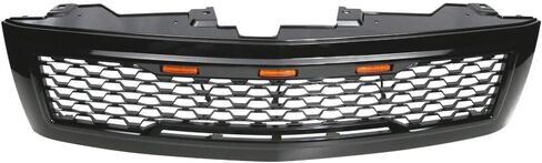 Ikon Motorsports ، Grille متوافق مع 2007-2013 شيفروليه سيلفرادو 1500 ، شواية Mesh Mesh Hood الأمامية مع أسود إشارة العنبر ، 2008 2008 2012 2012 2012 in Kuwait