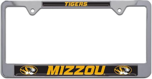University of Missouri Mizzou Tigers Metal License Plate Frame (Black Frame (Tigers)) in Saudi Arabia