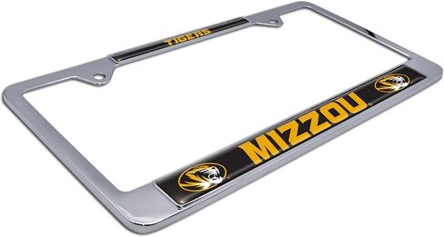 University of Missouri Mizzou Tigers Metal License Plate Frame (Black Frame (Tigers)) in Saudi Arabia