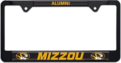 University of Missouri Mizzou Tigers Metal License Plate Frame (Black Frame (Tigers)) in Saudi Arabia