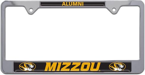 University of Missouri Mizzou Tigers Metal License Plate Frame (Black Frame (Tigers)) in Saudi Arabia