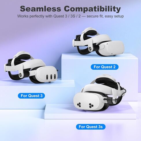 Kawaye Comfort Head Strap for Meta Quest 3S/Quest 3/Quest 2, for Oculus Head Strap VR Accessories, VR Headset Strap Enhanced Support Reduce Pressure for Sony PSP Games in Saudi Arabia