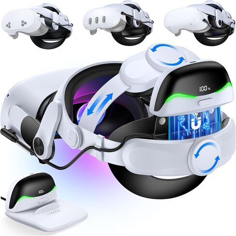 Kawaye Comfort Head Strap for Meta Quest 3S/Quest 3/Quest 2, for Oculus Head Strap VR Accessories, VR Headset Strap Enhanced Support Reduce Pressure for Sony PSP Games in Saudi Arabia