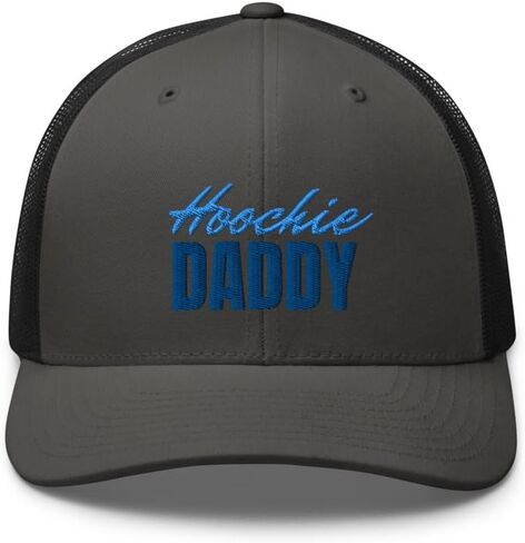 Hoochie Daddy Curved Bill Trucker Hat Mid Crown Adjustable Cap in Saudi Arabia