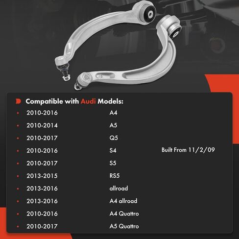 A-Premium 2 x Front Forward Lower Control Arm, with Ball Joint & Bushing, Compatible with Audi A4 2010-2016, A4 allroad 2013-2016, A4 Quattro 2010-2016, Q5, A5, A5 Quattro, allroad, RS5, S4, S5 in Saudi Arabia