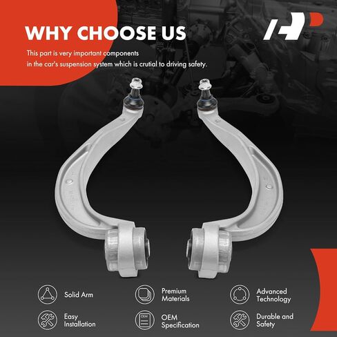 A-Premium 2 x Front Forward Lower Control Arm, with Ball Joint & Bushing, Compatible with Audi A4 2010-2016, A4 allroad 2013-2016, A4 Quattro 2010-2016, Q5, A5, A5 Quattro, allroad, RS5, S4, S5 in Saudi Arabia
