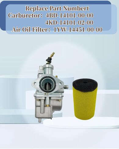 Carburetor Carb Kit Fit for Yamaha Timberwolf YFB 250 TFB250 YFB250FW 1992-2000, Parts 4BD-14101-00-00 1YW-14451-00-00 Air Filter in Saudi Arabia