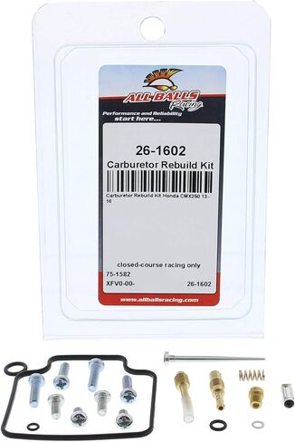 جميع الكرات Racing Carburetor Rebuild Kit 26-1602 متوافقة مع/استبدال Honda CMX250 2013-16 in Saudi Arabia