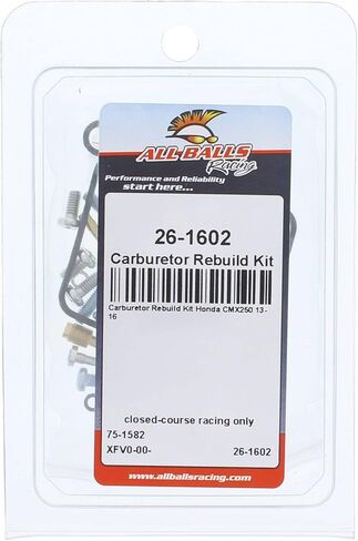 جميع الكرات Racing Carburetor Rebuild Kit 26-1602 متوافقة مع/استبدال Honda CMX250 2013-16 in Saudi Arabia
