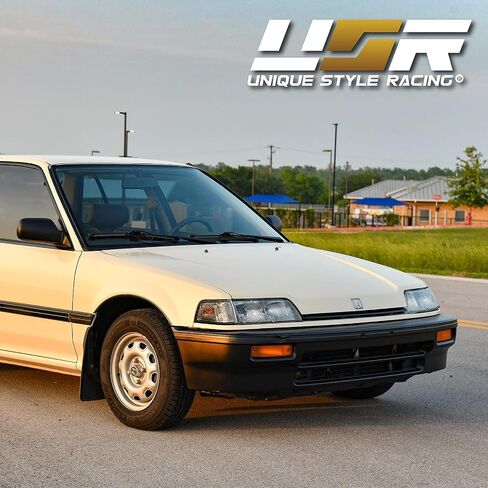 USR DEPO 88-89 Civic 4D Corner Lights - Front Cornering Parking Turn Signal Lamp Set (Left + Right) Compatible with 1988-1989 Honda Civic 4 Doors Sedan (Amber/Clear Lens) in Saudi Arabia