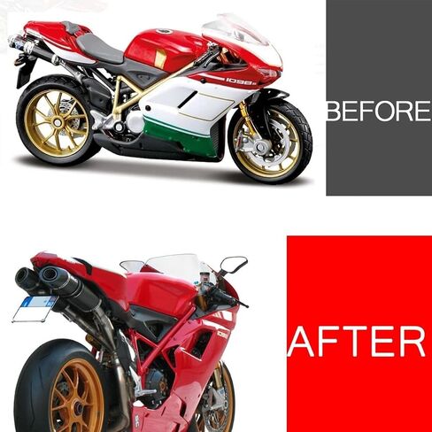 Rear Short Tail Tidy Fender Eliminator LED Turn Signal Compatible with 1098 848 1198/848 2008 2009 2010/848 EVO 2011 2012 2013/1098 2007 2008/1198 2009 2010 2011(clear) in Saudi Arabia