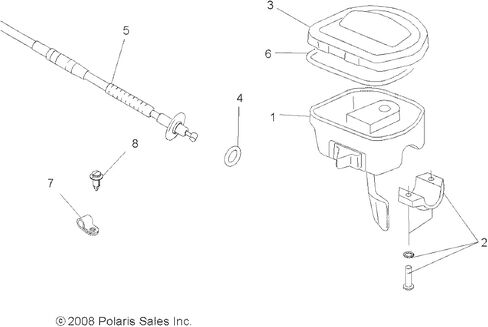 غطاء التحكم في الخانق Polaris ATV ، الجزء الأصلي OEM 5434113 ، كتي 1 in Saudi Arabia