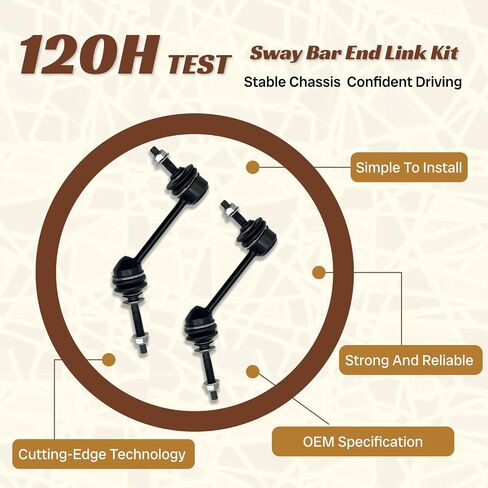 K80140 2PCS Front Stabilizer Sway Bar Bar Links Links Fit for Lincoln 2003 2004 2005 2007 2007 2008 2008 2010 2011 Town Car/for Ford 03-11 Crown Victoria/for Mercury Grand Marquis ، Marauder 03-11 in Kuwait