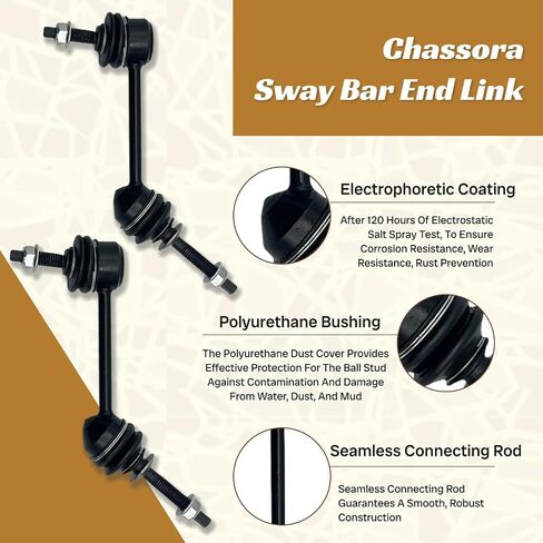 K80140 2PCS Front Stabilizer Sway Bar Bar Links Links Fit for Lincoln 2003 2004 2005 2007 2007 2008 2008 2010 2011 Town Car/for Ford 03-11 Crown Victoria/for Mercury Grand Marquis ، Marauder 03-11 in Kuwait
