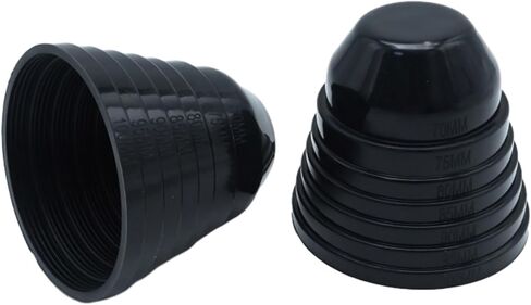 2PCS 70mm-100mm Universal Headlight Dust Cover 3.9" Silicone Housing Seal Car Headlight Dustproof Waterproof Sealing Cover for Cars (Black) in Saudi Arabia