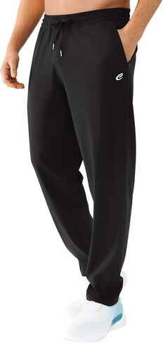 Men's Lightweight Quick-Dry Hiking Pants Water Resistant Elastic Waist with Pockets for Travel Running Fishing in Saudi Arabia