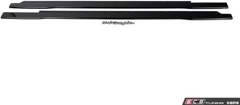 ECS Flat Side Skirts (Gloss Black) Compatible with Audi B8/B8.5 A4/S4 in Saudi Arabia