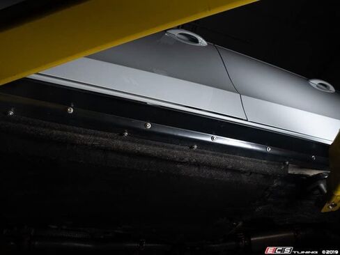 ECS Flat Side Skirts (Gloss Black) Compatible with Audi B8/B8.5 A4/S4 in Saudi Arabia