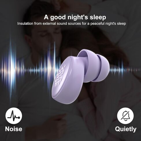 M1 Earplugs, 45dB Ear Plugs for Sleeping, High Fidelity Ear Plugs for Noise Reduction, Work, Travel, Sports, with 6 Silicone Earplug Tips, Reusable Noise Cancelling Ear Plugs, Black in Saudi Arabia