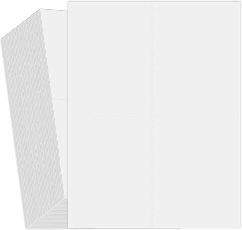 gisgfim 160Pcs White Printable Postcards Blank Postcard Paper for Printing 65LB Heavyweight Perforated Cardstock 4 Per Sheet Printable Postcard Paper for Inkjet Laser Printer 4.25 x 5.5 Inch Postcards in Kuwait