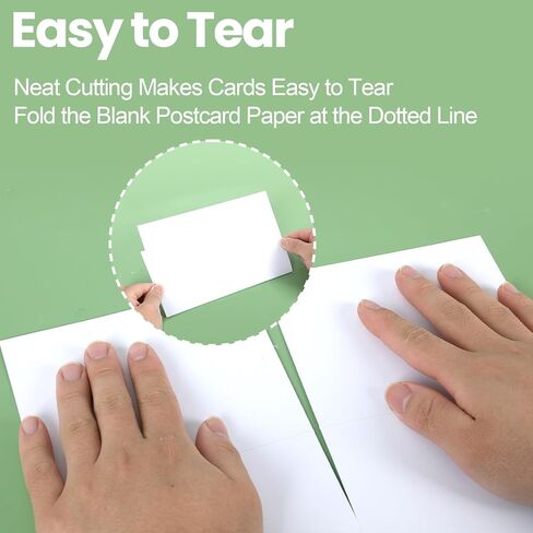 gisgfim 160Pcs White Printable Postcards Blank Postcard Paper for Printing 65LB Heavyweight Perforated Cardstock 4 Per Sheet Printable Postcard Paper for Inkjet Laser Printer 4.25 x 5.5 Inch Postcards in Kuwait