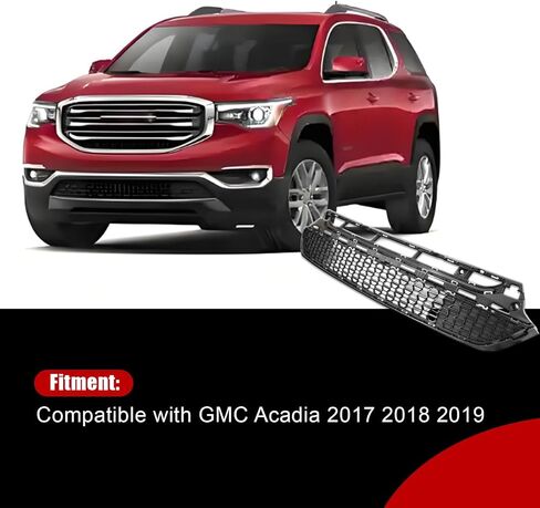 FZJDSD Black Front Lower Bumper Grille 23159135 Compatible with GMC Acadia 2017-2019 in Saudi Arabia