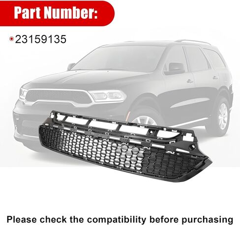 FZJDSD Black Front Lower Bumper Grille 23159135 Compatible with GMC Acadia 2017-2019 in Saudi Arabia