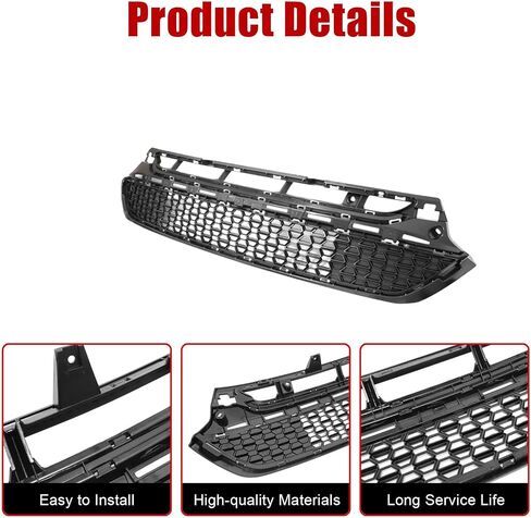 FZJDSD Black Front Lower Bumper Grille 23159135 Compatible with GMC Acadia 2017-2019 in Saudi Arabia