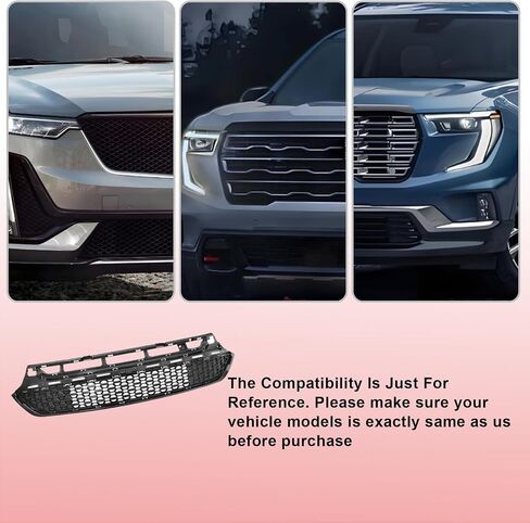 FZJDSD Black Front Lower Bumper Grille 23159135 Compatible with GMC Acadia 2017-2019 in Saudi Arabia