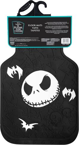 Plasticolor 001520R01 Disney Nightmare Before Christmas Bones Design with White Bats Front Floor Mat for Car Truck SUV in Saudi Arabia