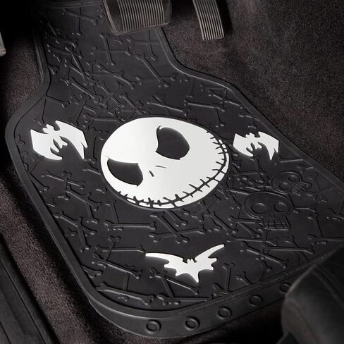 Plasticolor 001520R01 Disney Nightmare Before Christmas Bones Design with White Bats Front Floor Mat for Car Truck SUV in Saudi Arabia