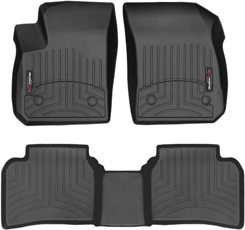 Weathertech مخصص FIRELLONERS ل CADILLAC XT4-1ST و 2ND ROW (441501-1-2) ، الأسود in Saudi Arabia