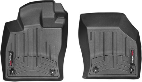 WeatherTech Custom Fit FloorLiners for RS3, Golf GTI, Golf SportWagen, A3 Sportback e-tron, A3-1st Row (444961), Black in Saudi Arabia