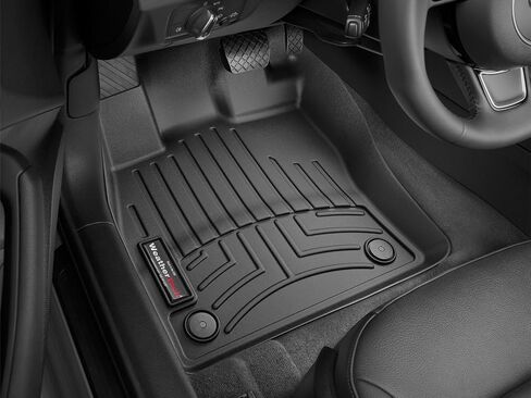 WeatherTech Custom Fit FloorLiners for RS3, Golf GTI, Golf SportWagen, A3 Sportback e-tron, A3-1st Row (444961), Black in Saudi Arabia