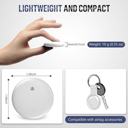 Android Smart Bluetooth Tracker (2025) Compatible AirTag with Google Find My Device, Air Tracker Tags for Android, Key Finder GPS Item Locator for Keys, Bags, Luggage, IP67 Waterproof, 1 Pack in Saudi Arabia