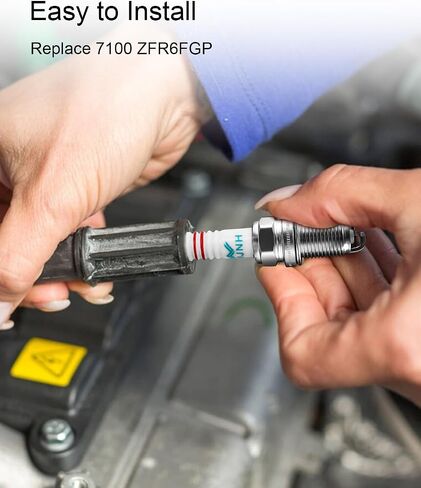4Pcs Double Iridium Spark Plug Fits for Acura EL Honda Civic 2001-2005 1.7L L4 Engine, Premium Performance Spark Plugs Replace 7100 ZFR6FGP in Saudi Arabia