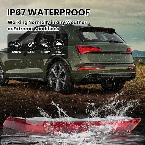 Rear Bumper Tail Light Lamp for Audi Q5 2009-2015 Rear Bumper Reflector Lower Tail Lights Replace 8R0945096 Passenger Side (Right) in Saudi Arabia