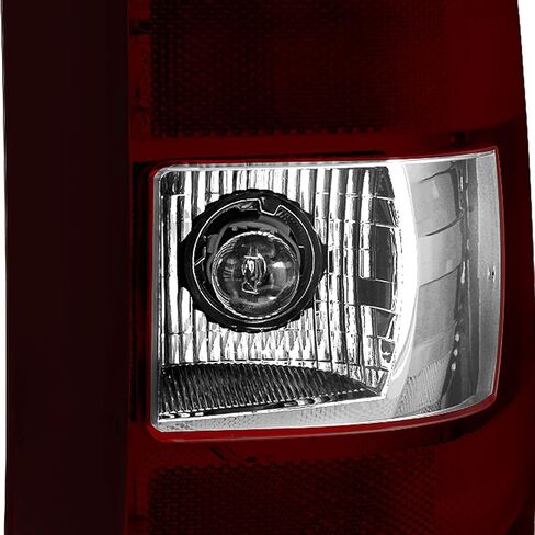AKKON - Fits 2007-2013 Silverado 1500 07-14 2500HD 3500HD Pickup Black Headlights + Dark Red Tail Brake Lamps Pair Left+Right in Saudi Arabia