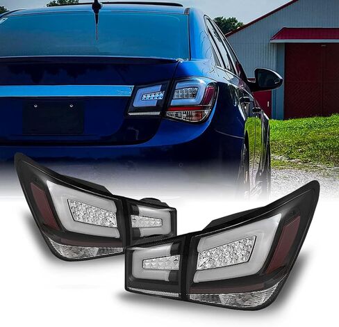 AKKON - For 10-15 Chevy Cruze 16 Limited J300 Black Bezel LED Light Tube Design Full LED Tail Lights Brake Lamps 4pcs Set in Saudi Arabia