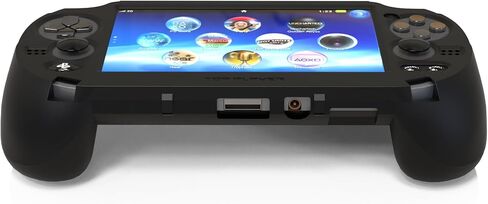 يتم استخدام مقبض قبضة اليد لـ PSV1000 PS VITA ، L2R2 للنقر على الجزء الخلفي من PSV.Gift من ملصقات الأزرار المرتفعة ، والأفلام المقسمة ، والغطاء ، والغطاء المفتاح المتقاطع (الجلد مثل الطلاء الأسود) in Kuwait