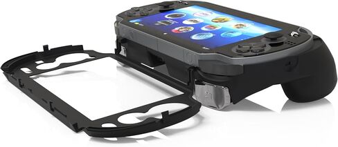 يتم استخدام مقبض قبضة اليد لـ PSV1000 PS VITA ، L2R2 للنقر على الجزء الخلفي من PSV.Gift من ملصقات الأزرار المرتفعة ، والأفلام المقسمة ، والغطاء ، والغطاء المفتاح المتقاطع (الجلد مثل الطلاء الأسود) in Kuwait