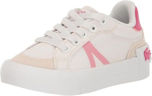 Lacoste Kids L004 Sneaker, WHT/GRN, 8 in Kuwait
