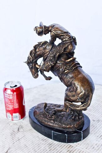 Nifao Cheyenne Remington Replica Pronze تمثال برونزي على الحجم الرخامي: 12 "× 4" × 12 "H in Kuwait