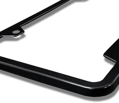 Au-TOMOTIVE GOLD, INC. Officially Licensed UV Print Logo on Black Polycarbonate Notched License Plate Frame for Mustang GT in Saudi Arabia