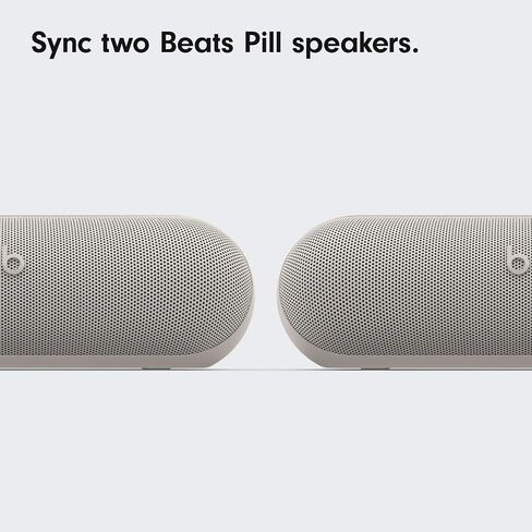 Beats Pill - مكبر صوت Bluetooth والشاحن اللاسلكي المحمول عبر USB -C - تصل إلى 24 ساعة من عمر البطارية ، ومقاومة للماء IP67 ، وتوافق Apple & Android ، ومدمج الميكروفون المدمج - الأسود غير اللامع (المتجدد) in Kuwait