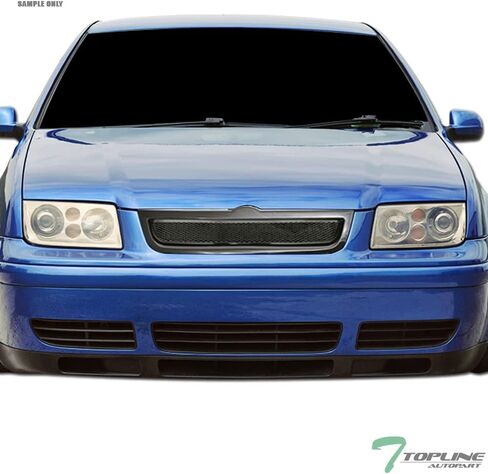 7422445310378 Compatible With 1999-2005 VW Jetta/Bora MK4 Glossy Black Aluminum Mesh Front Bumper Grill Grille in Kuwait