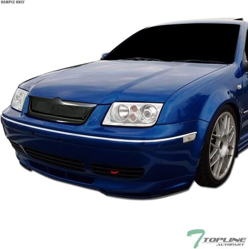 7422445310378 Compatible With 1999-2005 VW Jetta/Bora MK4 Glossy Black Aluminum Mesh Front Bumper Grill Grille in Kuwait