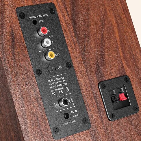 Powered Bookshelf Speakers, 60W Record Player Speakers with 3.5 Inch Woofer, Bluetooth 5.0 Stereo Speakers with Optical/AUX/TV-ARC Connection for Gaming Monitor, Turntable, PC, TV in Kuwait