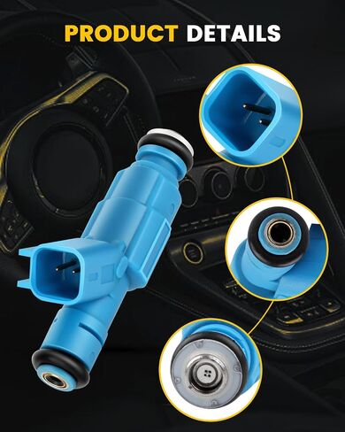 OCPTY Fuel Injector, 6pcs 4 Holes Replacement Fuel Injectors Engine Part fit for 2002 2003 Dodge Ram 1500 Jeep Liberty Compatible 0280155972 Injectors in Saudi Arabia