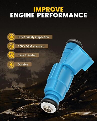 OCPTY Fuel Injector, 6pcs 4 Holes Replacement Fuel Injectors Engine Part fit for 2002 2003 Dodge Ram 1500 Jeep Liberty Compatible 0280155972 Injectors in Saudi Arabia